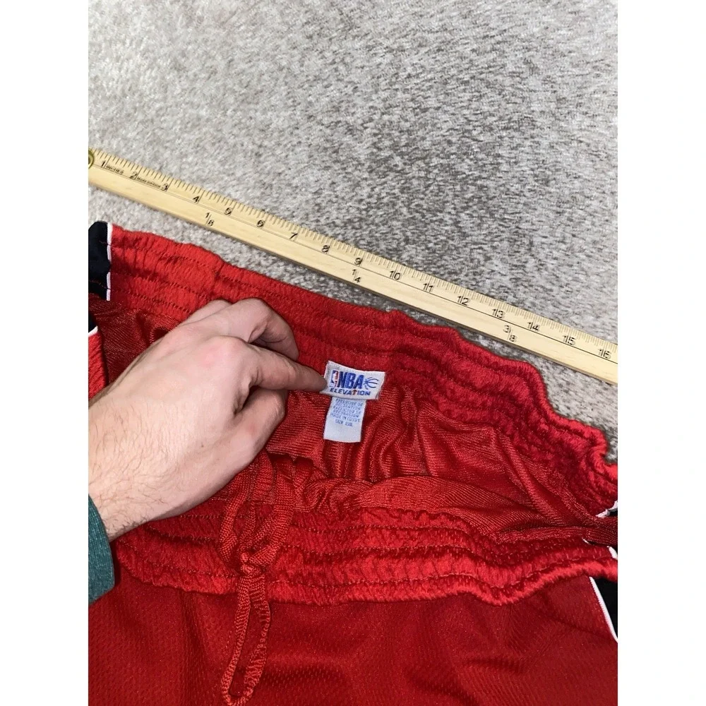 NBA Basketball‎ Shorts Red/Black Mens 2XL Baggy 9